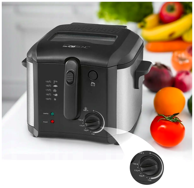 Фритюрница 2.5 л 1600 Вт для кухни антипригарное покрытие Clatronic LS-0600 - изображение 10