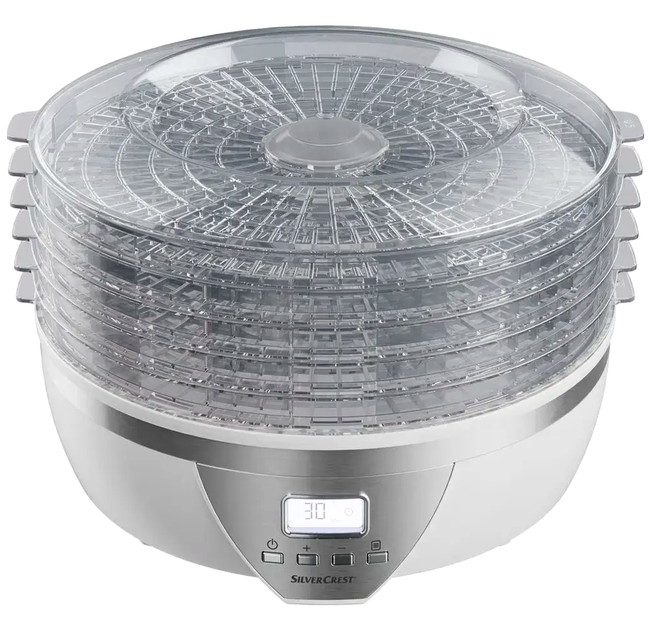 Сушилка для овощей и фруктов 5 секций 350 Вт для дома Silver Crest LS-1767 - зображення 2