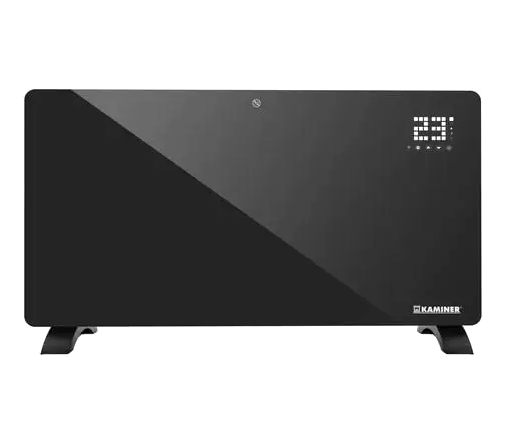 Электрический стеклянный радиатор 2500 Вт для дома черный KAMINER LS-3064 - изображение 3