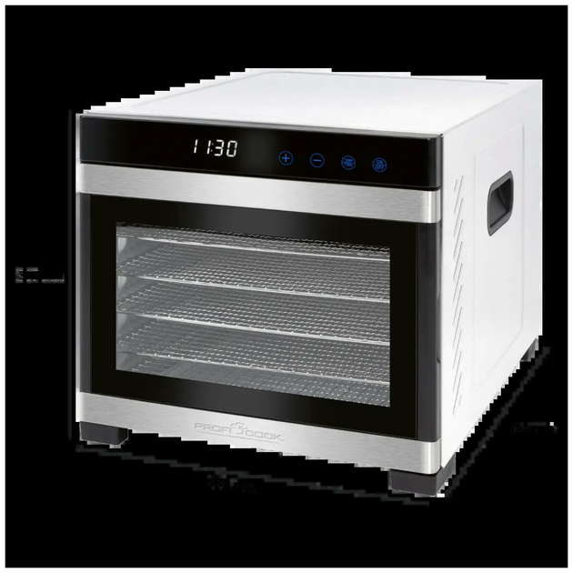 Дегидратор ProfiCook 6 секций 650 Вт для сушки фруктов и овощей нержавеющая сталь LS-3222 - изображение 9