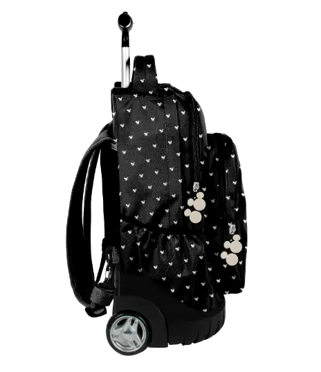 Рюкзак портфель на колесах с ручкой 3в1 для школы черный Paso LS-2690 - зображення 4