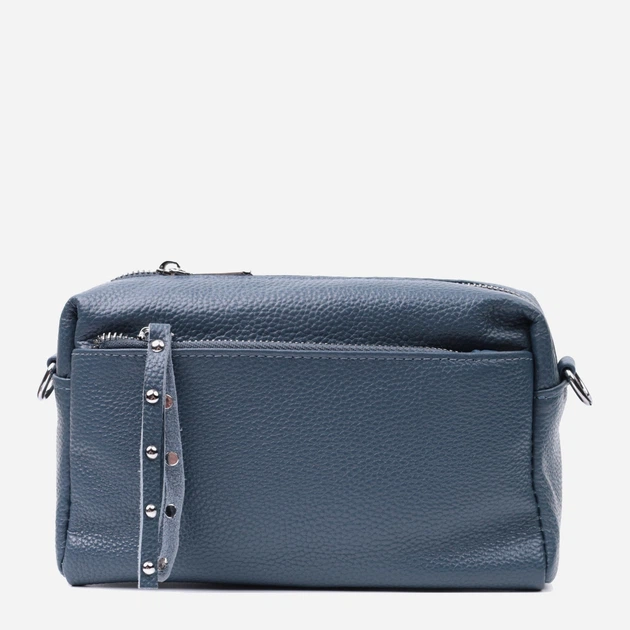 Сумка кросс боди через плечо женская из натуральная кожи Vintage leather-22652 Синяя - изображение 4