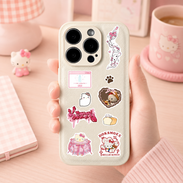 Стикеры Hello Kitty 210 шт, 8 листов А5 10,5х14,8 см - изображение 3