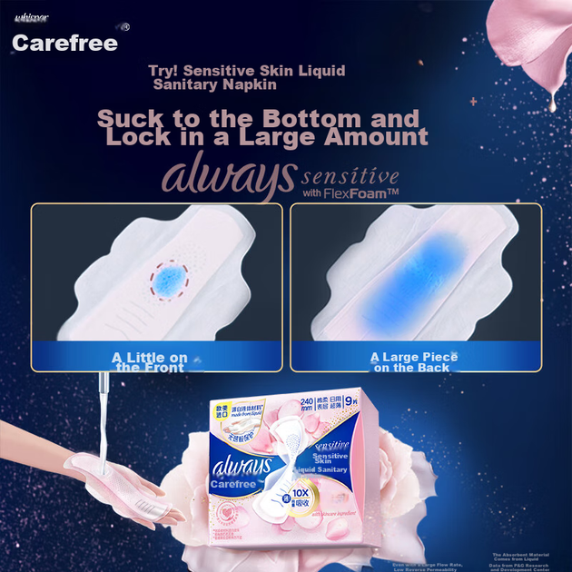 Гигиенические прокладки Hushubao Sensitive Skin, дневные, 240 мм, 16 шт - Фото 2 Гигиенические прокладки Hushubao Sensitive Skin, дневные, 240 мм, 16 шт - изображение 2