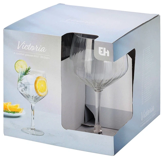 Zestaw kieliszków do ginu Excellent Houseware szklane 580 ml 4 szt (8721037791090) - obraz 2