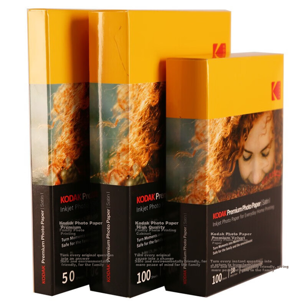 KODAK, 4R/6 дюймов, 250 г, высококачественная фотобумага RC Velvet для домашнего использования, струйная фотобумага, 100 листов, 9891-452 - зображення 6