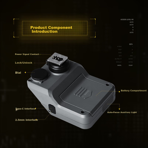 Беспроводной синхронизатор вспышки Sidande Wireless Flash Trigger-02 N, совместимый со вспышкой FK580, специализированный синхронизатор вспышки для камер Canon, беспроводной кабельный синхронизатор затвора, аксессуар для дистанционного управления Niko. - изображение 7