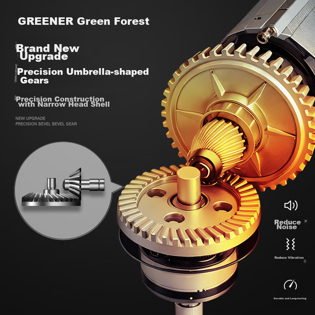 Угловая шлифовальная машина GREENER, угловая полировальная машина высокой мощности 780 Вт, режущий станок, шлифовальный станок, полировальный станок, электроинструмент. - изображение 9