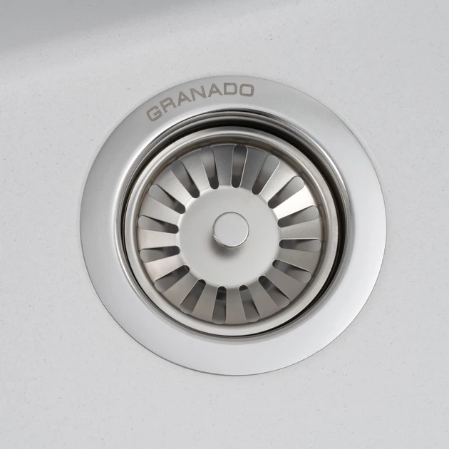 Кухонная мойка гранит GRANADO Under Top Double Speckled White GR3411 с сифоном - Фото 3 Кухонная мойка гранит GRANADO Under Top Double Speckled White GR3411 с сифоном - изображение 3