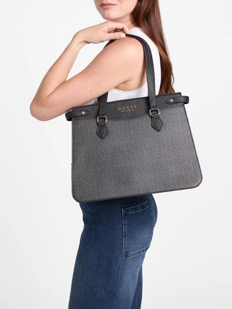Сумка шоппер женская из искусственной кожи Guess 14847904 Black (43328220954684) - Фото 2 Сумка шоппер женская из искусственной кожи Guess 14847904 Black (43328220954684) - изображение 2