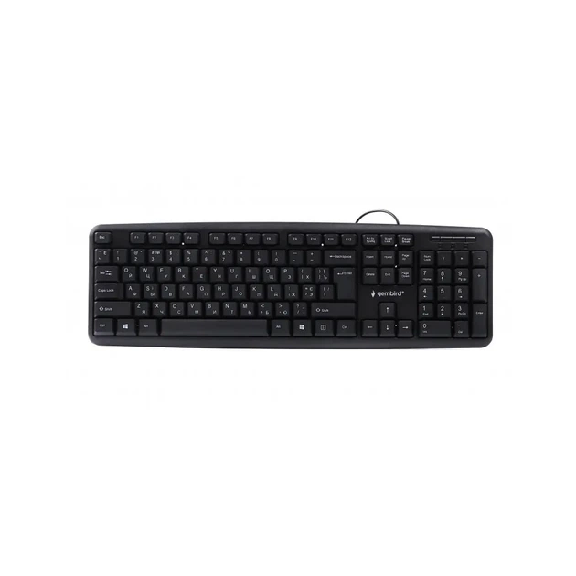 Клавиатура Gembird KB-103-UA Black, PS/2, стандартная - изображение 4