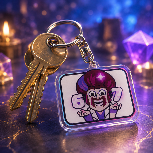 Акриловый брелок Clash Royale 67 Six Seven 5х4 см Клеш Рояль - Фото 2 Акриловый брелок Clash Royale 67 Six Seven 5х4 см Клеш Рояль - изображение 2