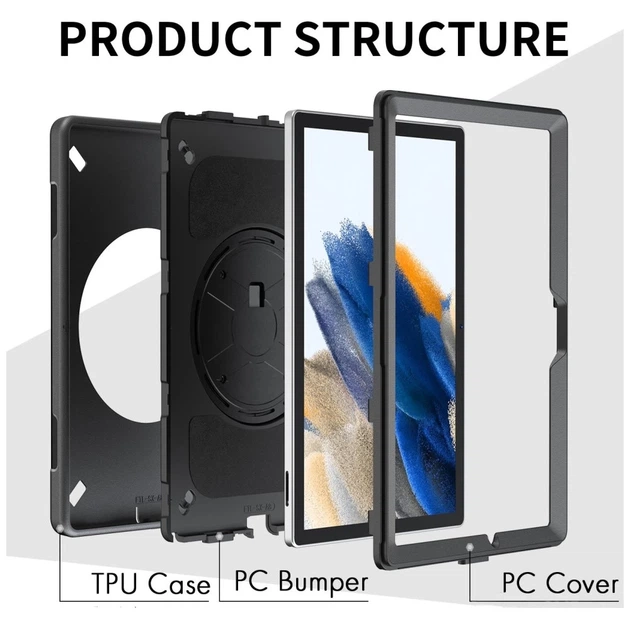 Бампер 4smarts Rugged Case Grip для Apple iPad 11 (A16, 2025) / iPad 10.9 (10th gen) Black (4252011904167) - Фото 9 Бампер 4smarts Rugged Case Grip для Apple iPad 11 (A16, 2025) / iPad 10.9 (10th gen) Black (4252011904167) - зображення 9