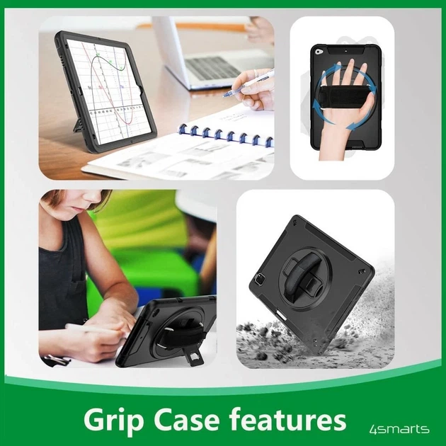 Бампер 4smarts Rugged Case Grip для Apple iPad 11 (A16, 2025) / iPad 10.9 (10th gen) Black (4252011904167) - Фото 12 Бампер 4smarts Rugged Case Grip для Apple iPad 11 (A16, 2025) / iPad 10.9 (10th gen) Black (4252011904167) - зображення 12