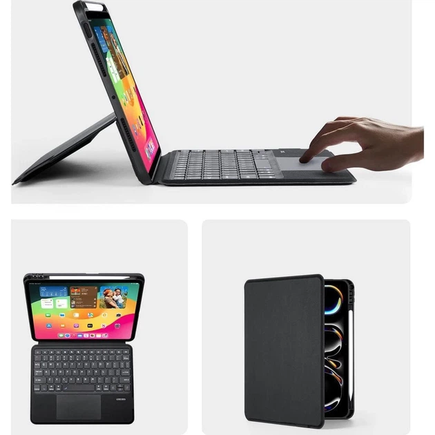 Чохол Dux Ducis DK з бездротовою клавіатурою для iPad Pro 11" (2024) Black (6934913005088) - Фото 5 Чохол Dux Ducis DK з бездротовою клавіатурою для iPad Pro 11" (2024) Black (6934913005088) - зображення 5