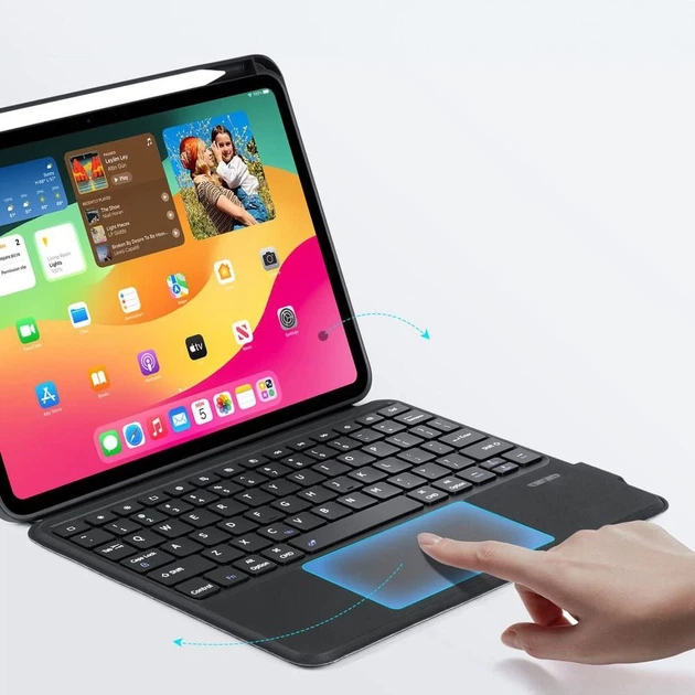 Чохол Dux Ducis DK з бездротовою клавіатурою для iPad Pro 11" (2024) Black (6934913005088) - Фото 9 Чохол Dux Ducis DK з бездротовою клавіатурою для iPad Pro 11" (2024) Black (6934913005088) - зображення 9