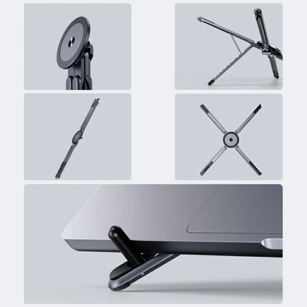 Подставка для ноутбука/планшета/смартфона 4smarts совместима с MagSafe Grey (541706) - изображение 6