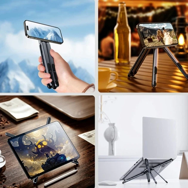 Подставка для ноутбука/планшета/смартфона 4smarts совместима с MagSafe Grey (541706) - изображение 8