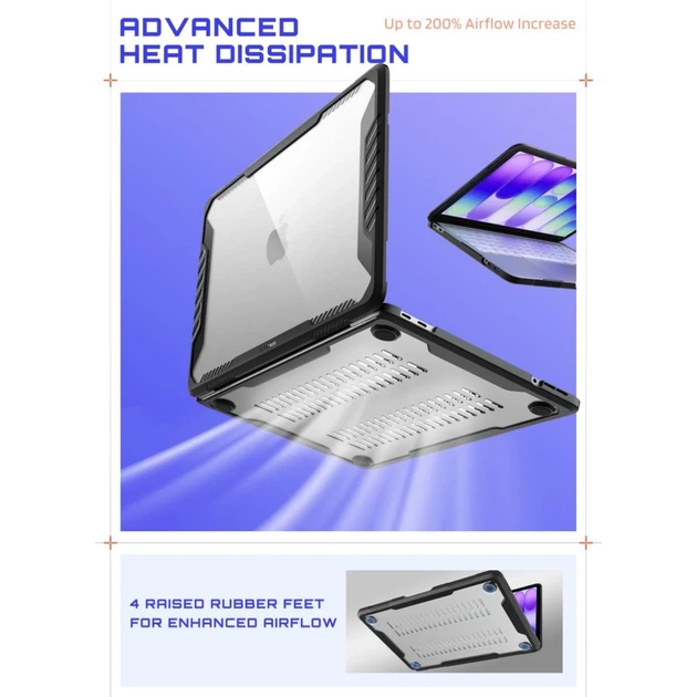 Чехол Supcase Unicorn Beetle Pro для MacBook Neo 13 2026 Black/Clear (843439161412) - изображение 3