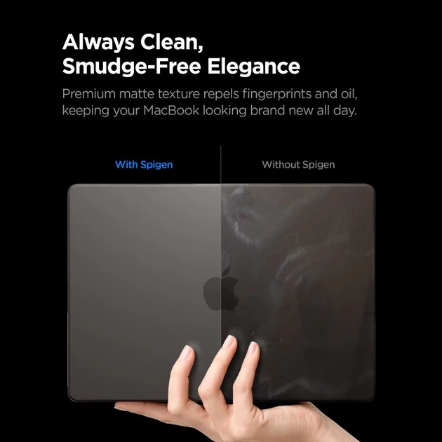 Чехол Spigen AirSkin для MacBook Pro 14 M1-M5 Pro/M5 Pro Max 2021-2026 Black (ACS11529) - изображение 8