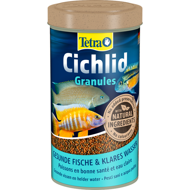 Сухий корм для цихлід Tetra Cichlid Granules гранули 500 мл (MLZ6211) - Фото 1 Сухий корм для цихлід Tetra Cichlid Granules гранули 500 мл (MLZ6211) - зображення 1