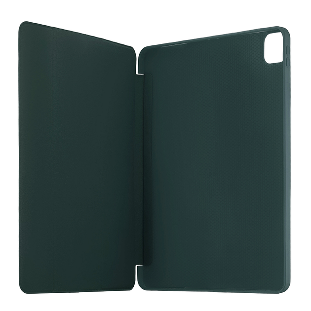 Чехол-книжка Smart Case силиконовый для iPad Pro 12.9 2018; 2020; 2021; 2022; iPad Air 13 2024; 2025; 2026 зеленый Clear Dark Green - изображение 2