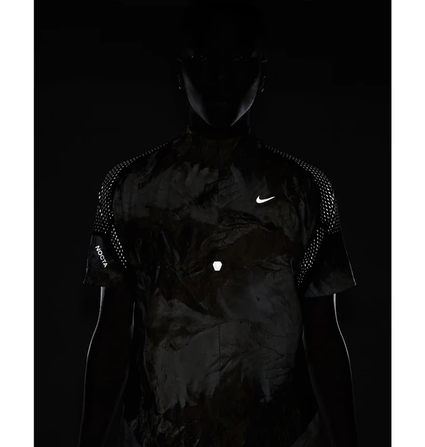 Чоловіча футболка Lab Nocta 1/2-Zip Running Top легка комфортна сучасна камуфляжний принт різнобарвний L - изображение 2