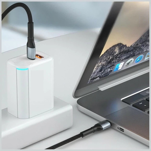 Кабель 3mk Hyper Cable N-Series USB-C to USB-C 3m 20V/5A 100W Black (5903108758208) - изображение 8