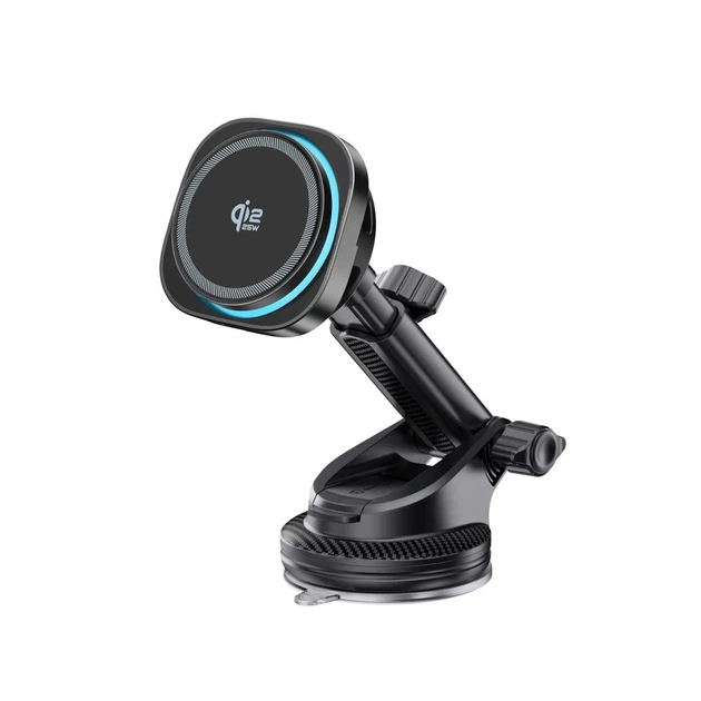 Автодержатель Tech-Protect V20 ArcticBoost Magnetic Dashboard & Vent Wireless Charger 25W Qi2.2 Black (5906302392995) - изображение 3