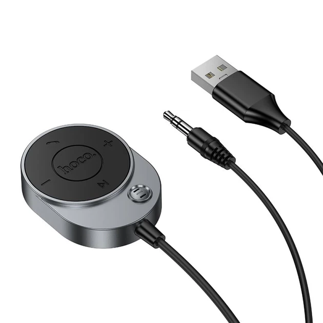 Bluetooth-приемник Hoco E150 Grey (6942007664196) - изображение 2