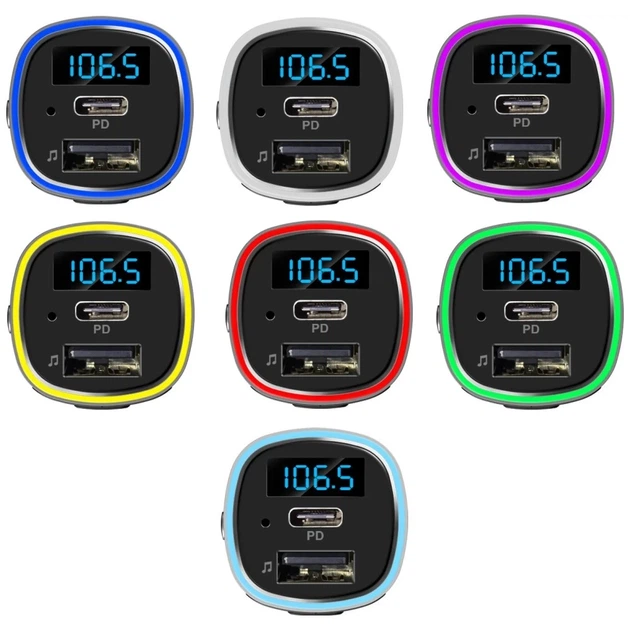 Ładowarka samochodowa z nadajnikiem FM Bluetooth 4smarts Media&Assist 2 Silver (4250774956669) - obraz 5
