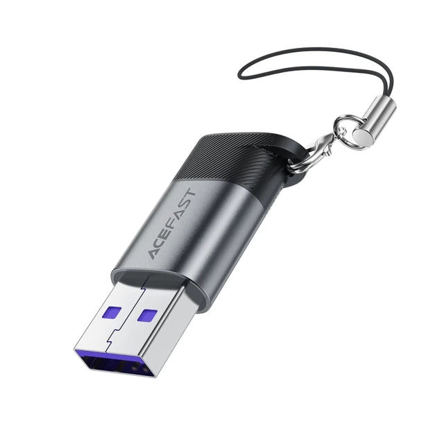 Адаптер Acefast J8 USB-C на USB-A Grey (6974316284697) - Фото 2 Адаптер Acefast J8 USB-C на USB-A Grey (6974316284697) - изображение 2