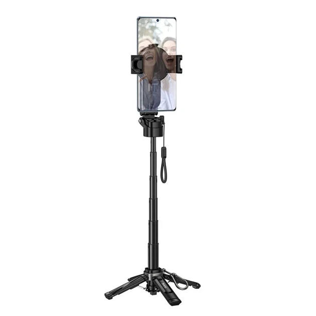 Штатив Hoco K27 Pro с магнитным и универсальным креплением с беспроводным пультом Black (6942007668743) - Фото 2 Штатив Hoco K27 Pro с магнитным и универсальным креплением с беспроводным пультом Black (6942007668743) - изображение 2