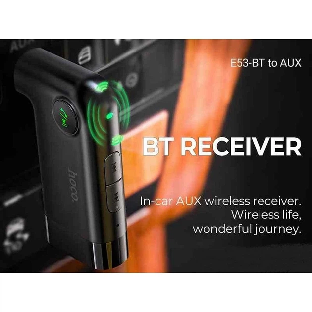 Ресивер автомобильный Hoco E53 Bluetooth AUX Black (6931474729750) - изображение 8