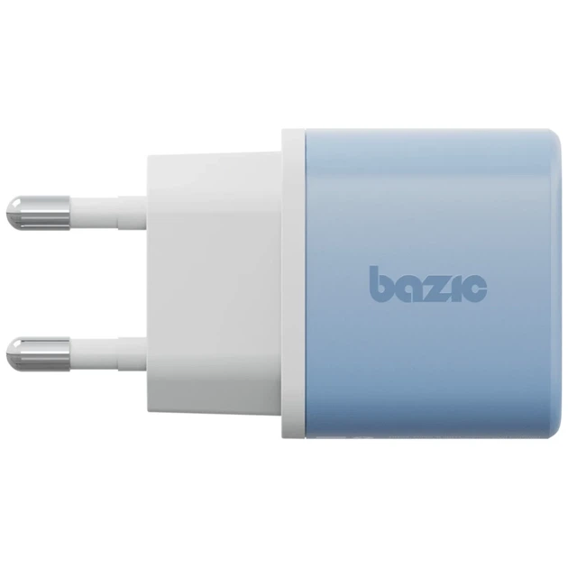 Ładowarka sieciowa Energea Bazic GoPort Velox Kit USB-C/USB-A GaN 35W z kablem Blue (8885020102550) - obraz 5