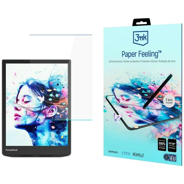 Захисна плівка 3mk PaperFeeling для PocketBook InkPad Color 3 7.8 (2 pack) (5903108773812) - Фото 1 Захисна плівка 3mk PaperFeeling для PocketBook InkPad Color 3 7.8 (2 pack) (5903108773812) - зображення 1