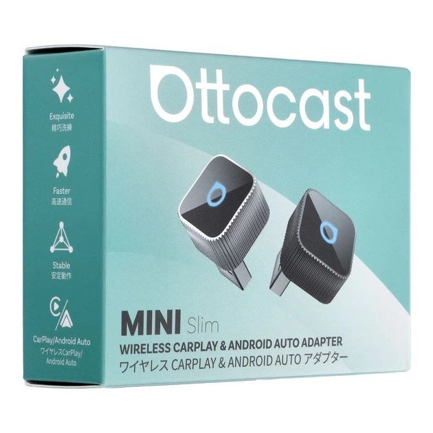 Беспроводной автомобильный адаптер Ottocast Mini Cube T2 Silver (5903396421532) - изображение 2