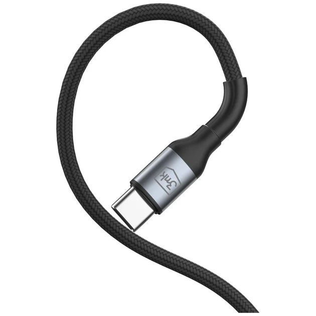 Кабель 3mk Hyper Cable N-Series USB-C to USB-C 1.5m 20V/5A 100W Black (5903108758192) - изображение 7