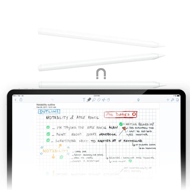 Стилус Acefast V1 універсальний з 2 змінними наконечниками White (6974316285434) - зображення 4