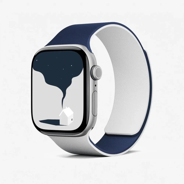 Ремінець Moft Snap Duo для Apple Watch Ultra 3/2/1 49 mm | Series 11/10 46 mm | Series 9/8/7/6/5/4/SE 45 mm | 44 mm Navy/Grey (MD025-1-46-NYBUMCGY) - зображення 2