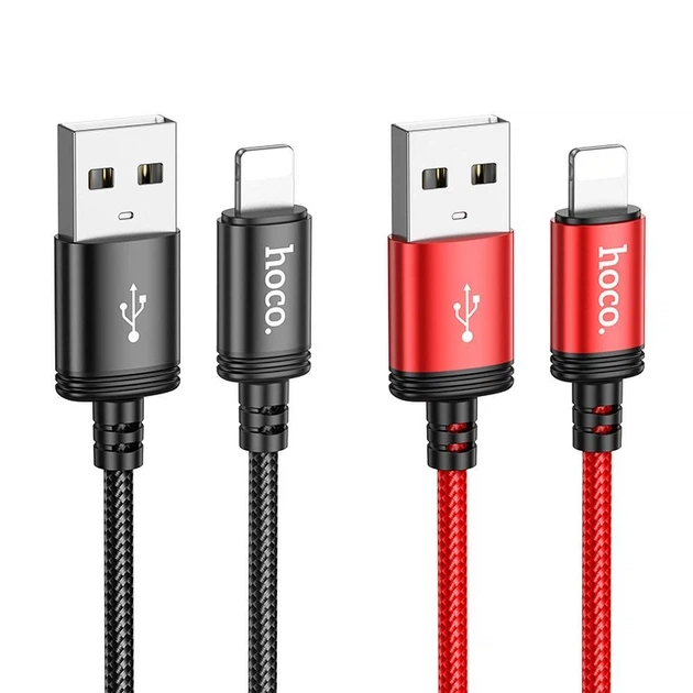 Кабель Hoco X89 USB-A to Lightning 2.4A 1м Black (6931474784322) - Фото 4 Кабель Hoco X89 USB-A to Lightning 2.4A 1м Black (6931474784322) - изображение 4