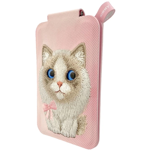 Etui-portfel Nimmy New Big-Eye Cute Pets 2.0 Pink (6971080317712) - obraz 2
