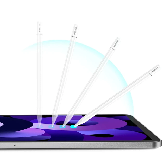 Стилус Acefast V3 для iPad с беспроводной зарядкой и 2 сменными наконечниками White (6974316285458) - изображение 5
