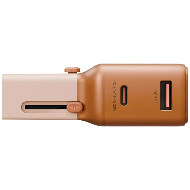 Ładowarka Energea TravelGo Adapter 35W USB-A/USB-C Orange (8885020103960) - obraz 3