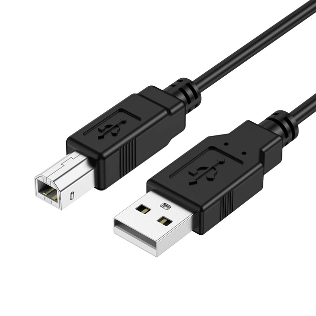 Кабель Choetech CableOne Printer Cable USB-A to USB-B 480Mbps 1m Black (AB0060-1M-BK) - Фото 1 Кабель Choetech CableOne Printer Cable USB-A to USB-B 480Mbps 1m Black (AB0060-1M-BK) - зображення 1