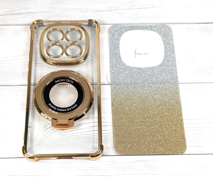 Чехол Luxury Case для Xiaomi Redmi Note 15 4G / 5G (164mm) бампер с кольцом блестящий золотой - Фото 5 Чехол Luxury Case для Xiaomi Redmi Note 15 4G / 5G (164mm) бампер с кольцом блестящий золотой - изображение 5