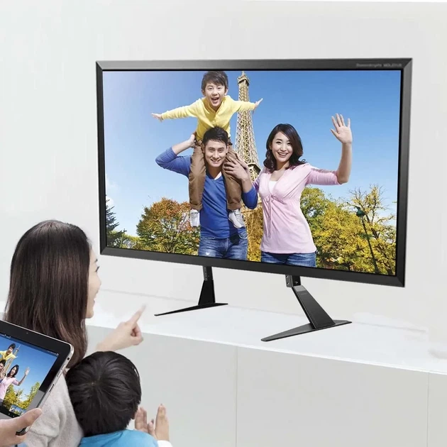 Підставка для телевізора настільна Suptek ML1760 біла 22–65″ VESA 75×75–800×400 мм до 50 кг - изображение 6