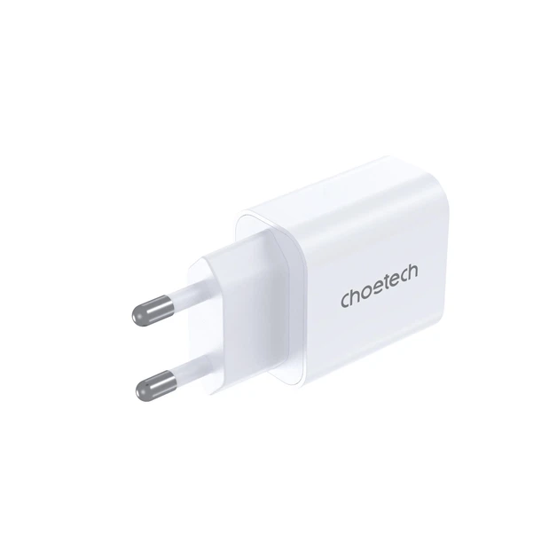 Мережевий зарядний пристрій Choetech PowiX USB-C PD 30W Mini White (PD3041-EU-WH) - Фото 2 Мережевий зарядний пристрій Choetech PowiX USB-C PD 30W Mini White (PD3041-EU-WH) - зображення 2