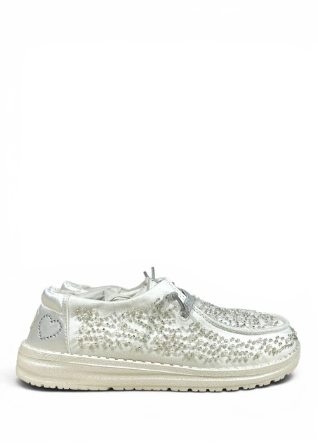 Мокасини Hey Dude Wendy Bridal Pearl (43474-138), Білий Розмір 39 (US W8) устілка 26 см - Фото 2 Мокасини Hey Dude Wendy Bridal Pearl (43474-138), Білий Розмір 39 (US W8) устілка 26 см - изображение 2