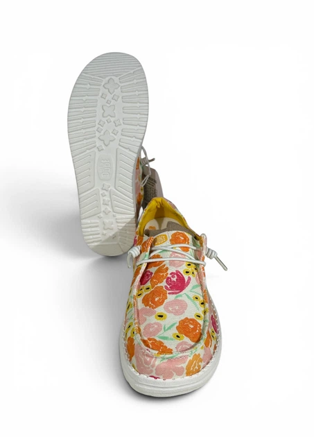 Мокасины Hey Dude Wendy Watercolor Florals (43989-78W), Желтый, Размер 38 (US W7), стелька 25 см - Фото 5 Мокасины Hey Dude Wendy Watercolor Florals (43989-78W), Желтый, Размер 38 (US W7), стелька 25 см - изображение 5